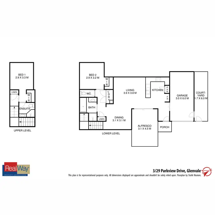 Floorplan of Homely unit listing, 3/29 Parkview Drive, Glenvale QLD 4350