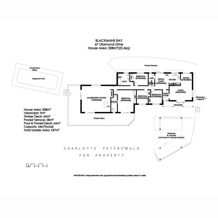 Floorplan of Homely house listing, 67 Diamond Drive, Blackmans Bay TAS 7052