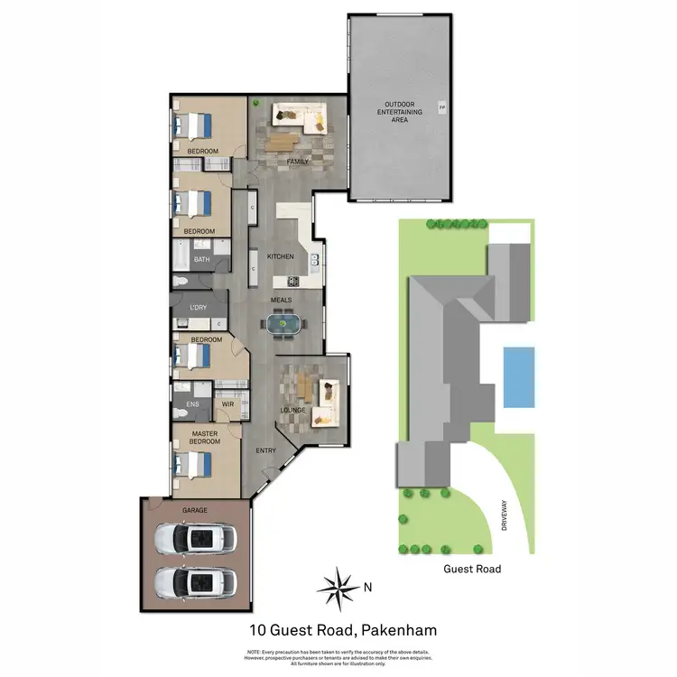 Floorplan of Homely house listing, 10 Guest Road, Pakenham VIC 3810