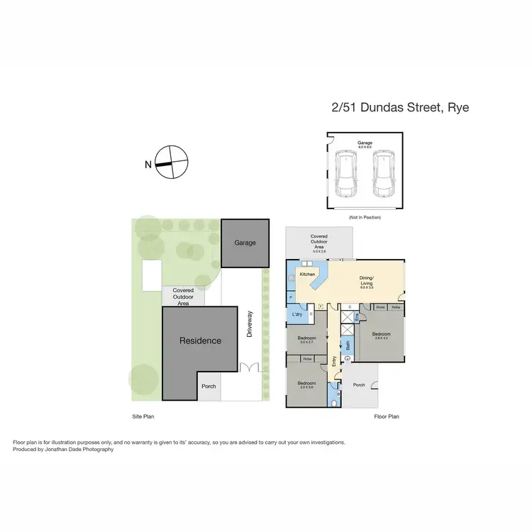 Floorplan of Homely unit listing, 2/51 Dundas Street, Rye VIC 3941