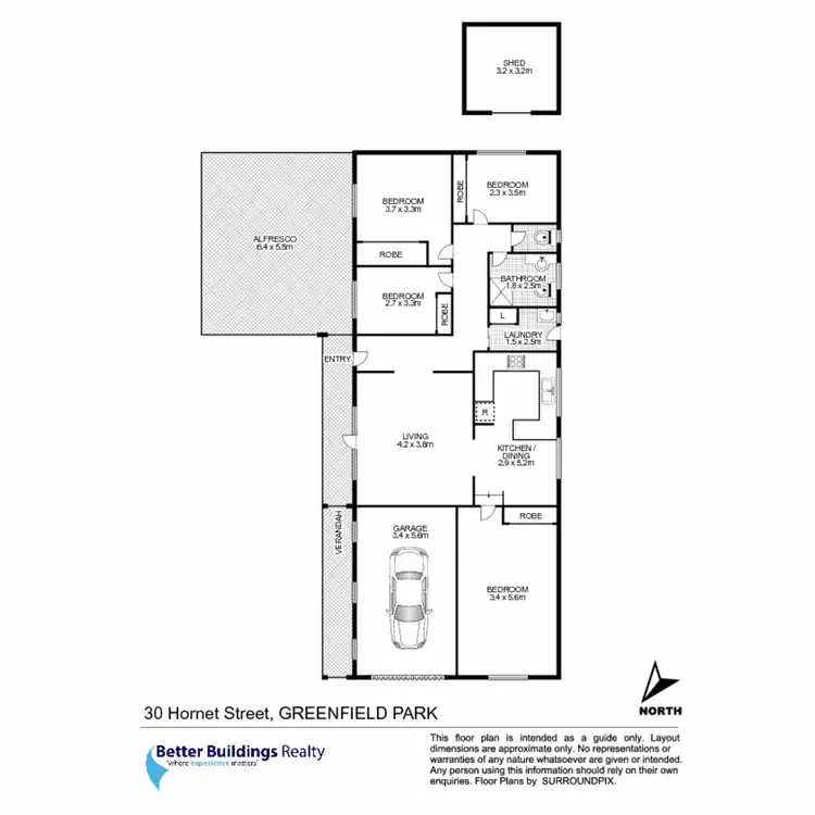 Floorplan of Homely house listing, 30 Hornet Street, Greenfield Park NSW 2176