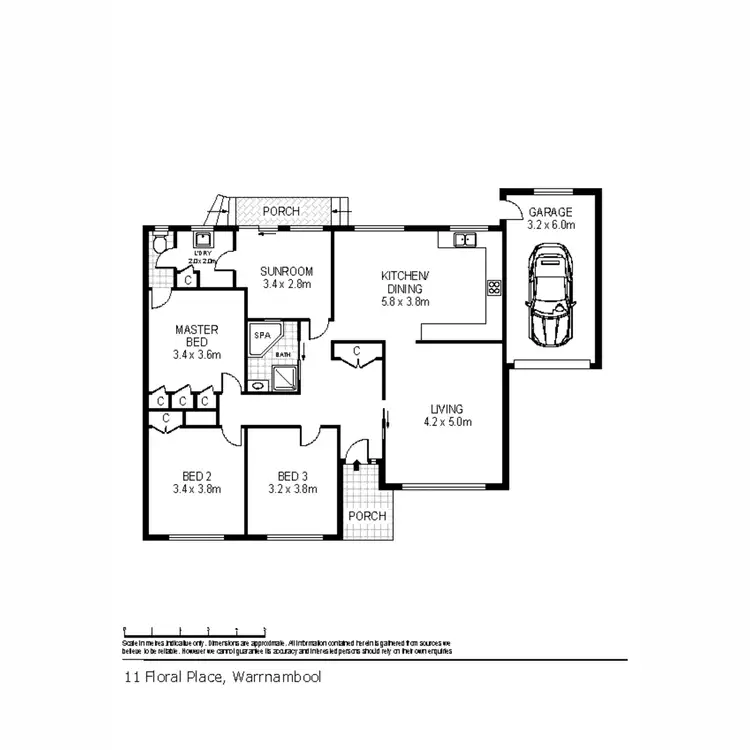 Floorplan of Homely house listing, 11 Floral Place, Warrnambool VIC 3280