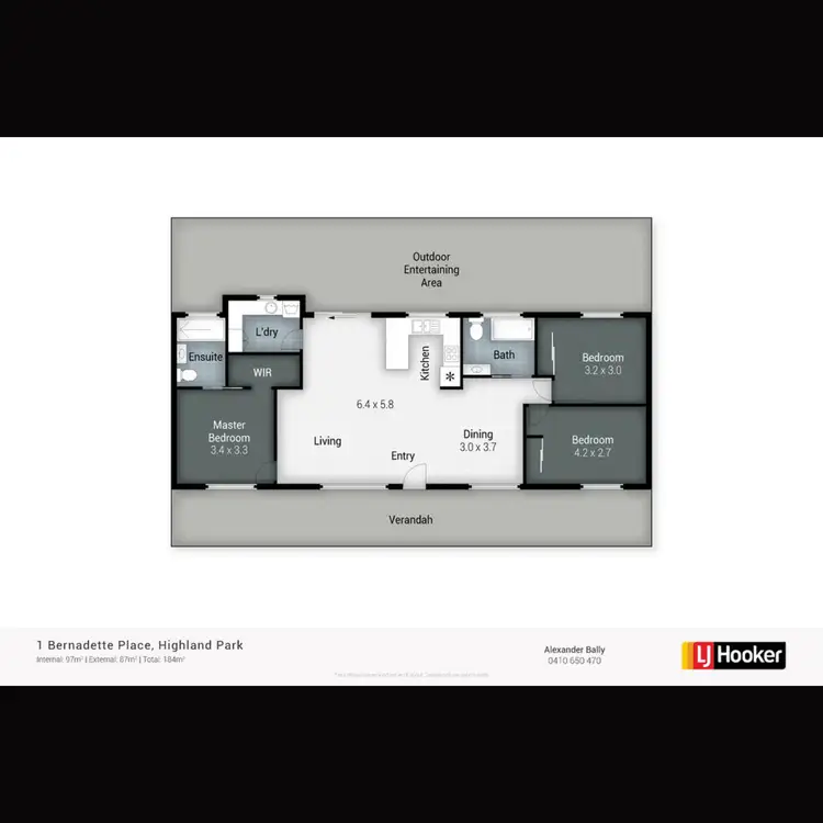 Floorplan of Homely house listing, 1 Bernadette Place, Highland Park QLD 4211