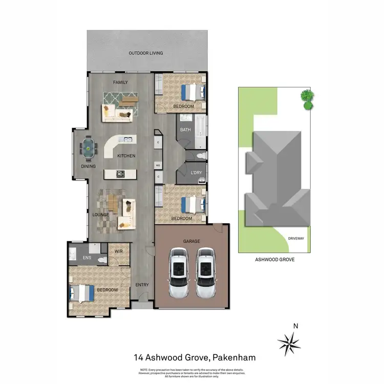 Floorplan of Homely house listing, 14 Ashwood Grove, Pakenham VIC 3810