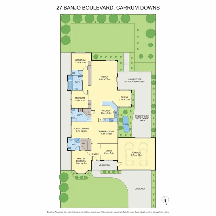 Floorplan of Homely house listing, 27 Banjo Boulevard, Carrum Downs VIC 3201