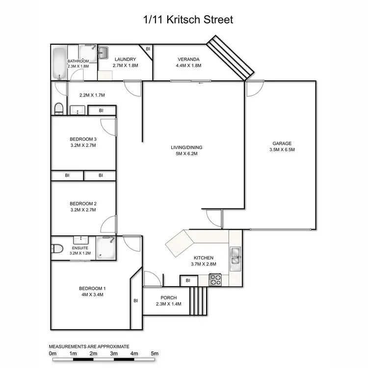 Floorplan of Homely unit listing, 1/11 Kritsch, Grafton NSW 2460