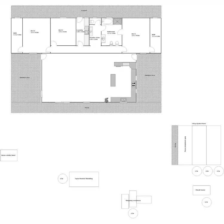 Floorplan of Homely rural property listing, 20-24 Bronzewing Drive, Boston SA 5607