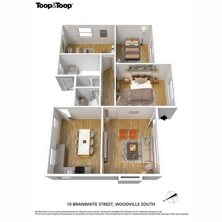 Floorplan of Homely house listing, 10 Branwhite Street, Woodville South SA 5011
