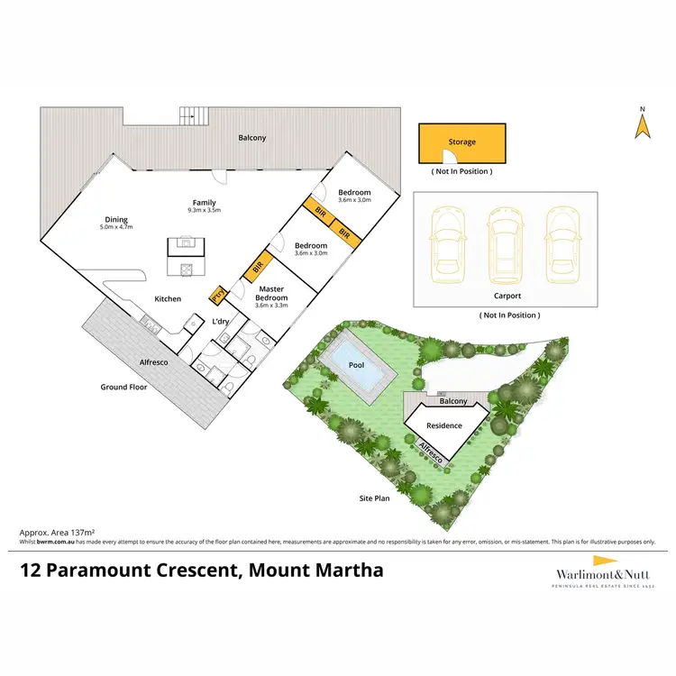Floorplan of Homely house listing, 12 Paramount Crescent, Mount Martha VIC 3934