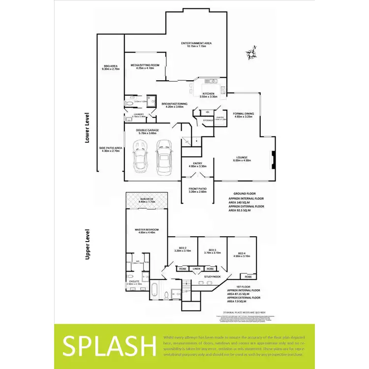 Floorplan of Homely house listing, 27 Baikal Place, Westlake QLD 4074