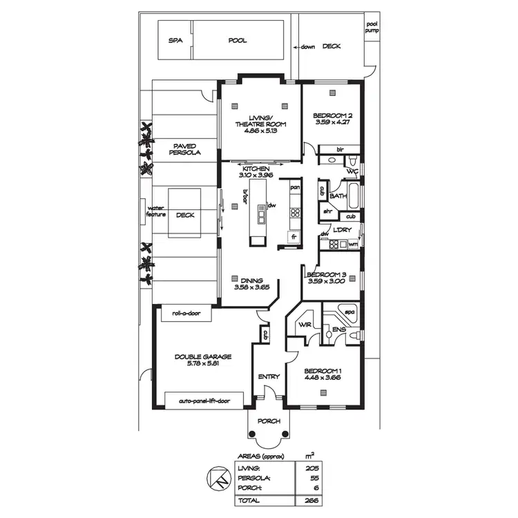 Floorplan of Homely house listing, 6 The Provence, Northgate SA 5085