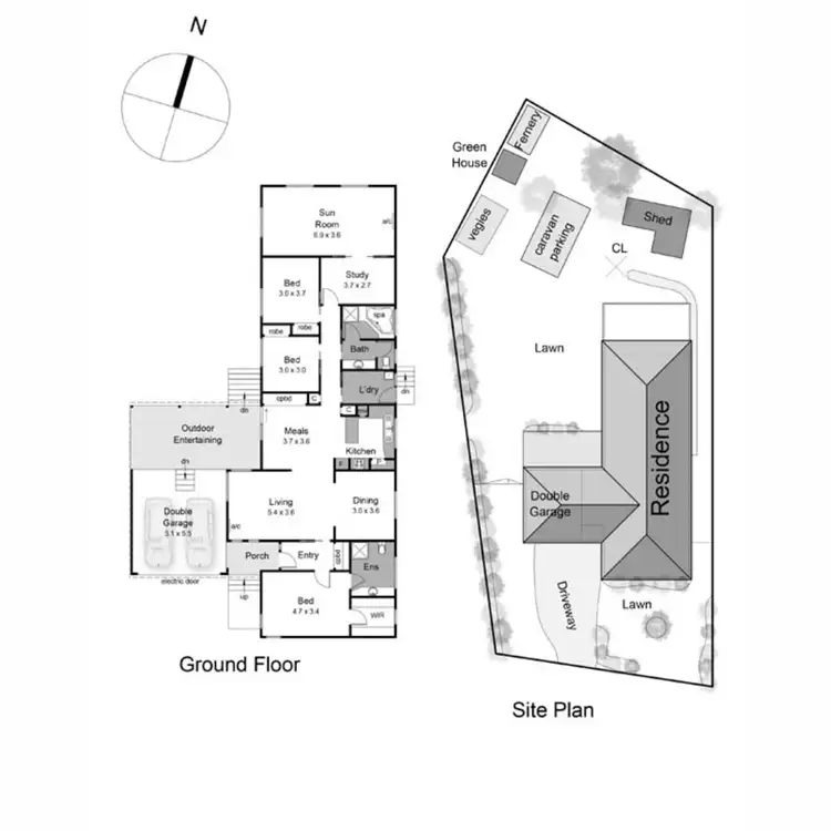 Floorplan of Homely house listing, 5 Orana Drive, Mount Martha VIC 3934