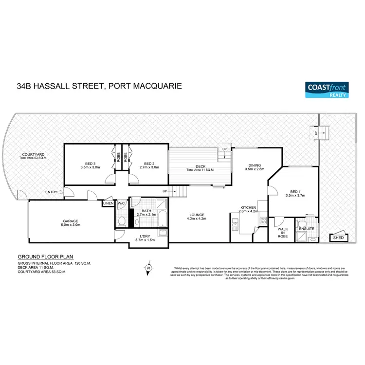 Floorplan of Homely house listing, 34B Hassall Street, Port Macquarie NSW 2444