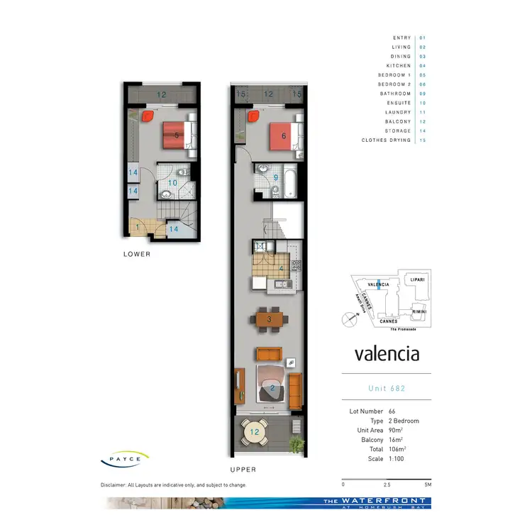 Floorplan of Homely apartment listing, 682/4 The Crescent, Wentworth Point NSW 2127