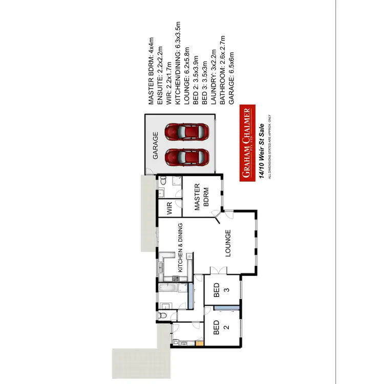 Floorplan of Homely townhouse listing, 14/10 Weir Street, Sale VIC 3850
