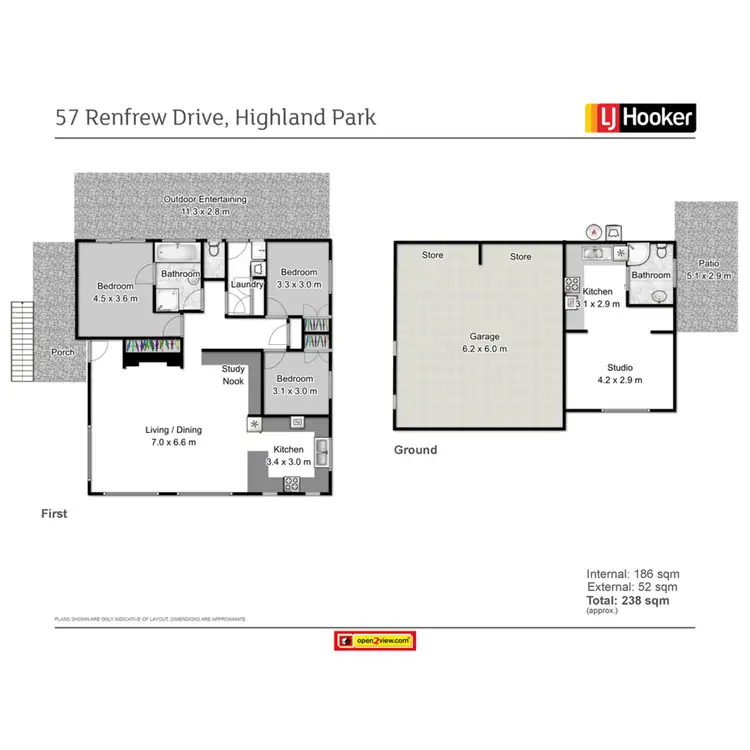 Floorplan of Homely house listing, 57 Renfrew Drive, Highland Park QLD 4211