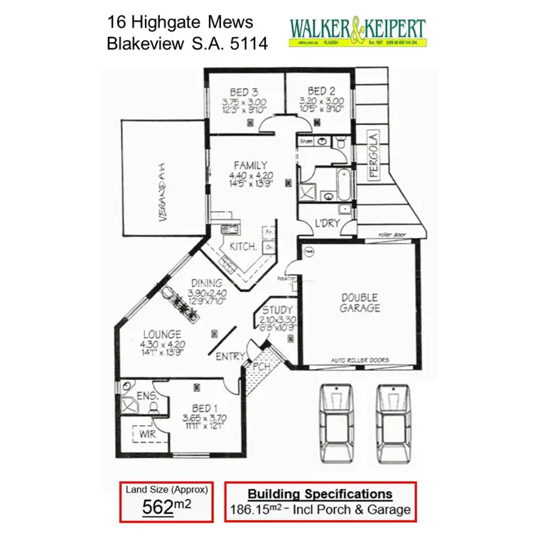Floorplan of Homely house listing, 16 Highgate Mews, Blakeview SA 5114
