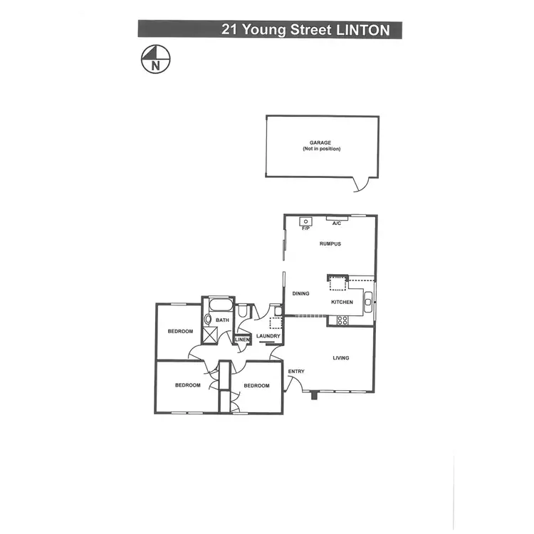 Floorplan of Homely rural property listing, 21 Young Street, Linton VIC 3360