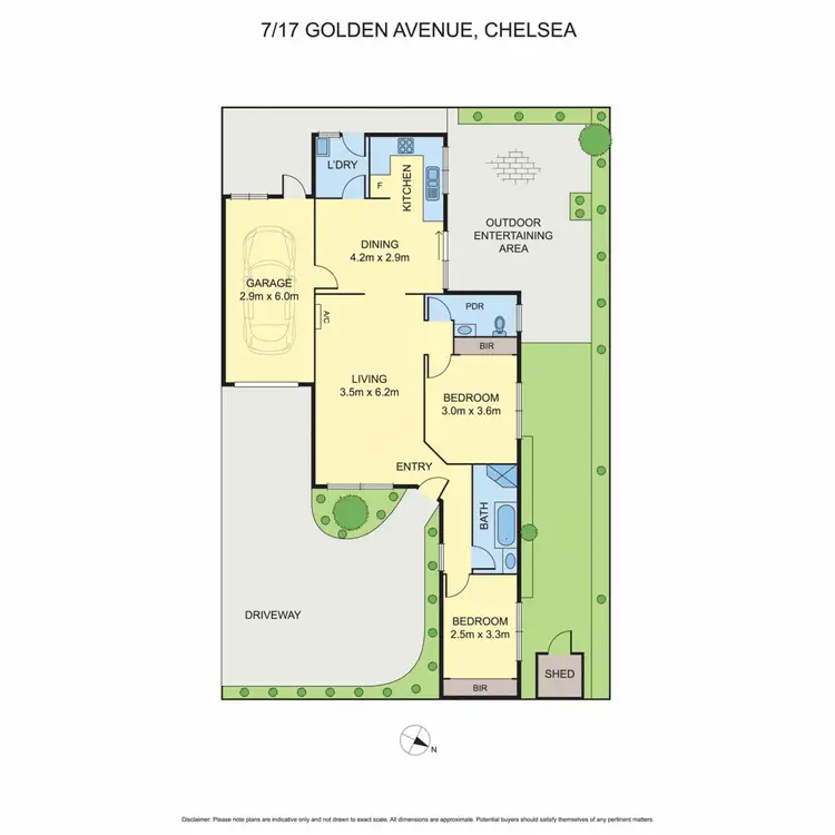 Floorplan of Homely unit listing, 7/17 Golden Avenue, Chelsea VIC 3196