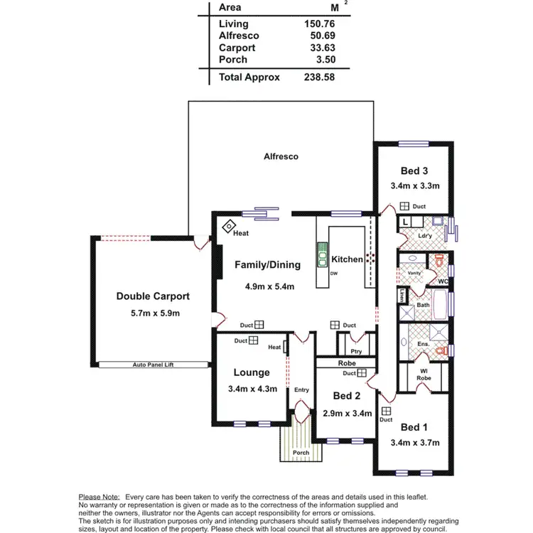 Floorplan of Homely house listing, 119 May Tce, Ottoway SA 5013