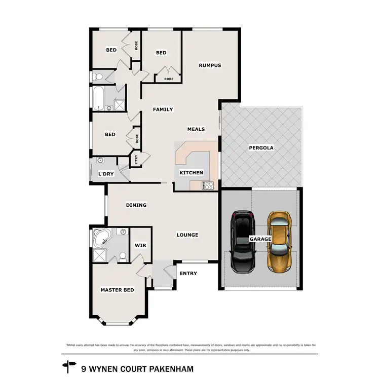 Floorplan of Homely house listing, 9 Wynen Court, Pakenham VIC 3810