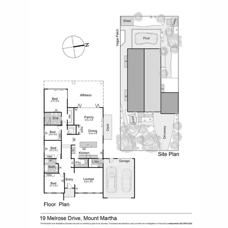 Floorplan of Homely house listing, 19 Melrose Drive, Mount Martha VIC 3934