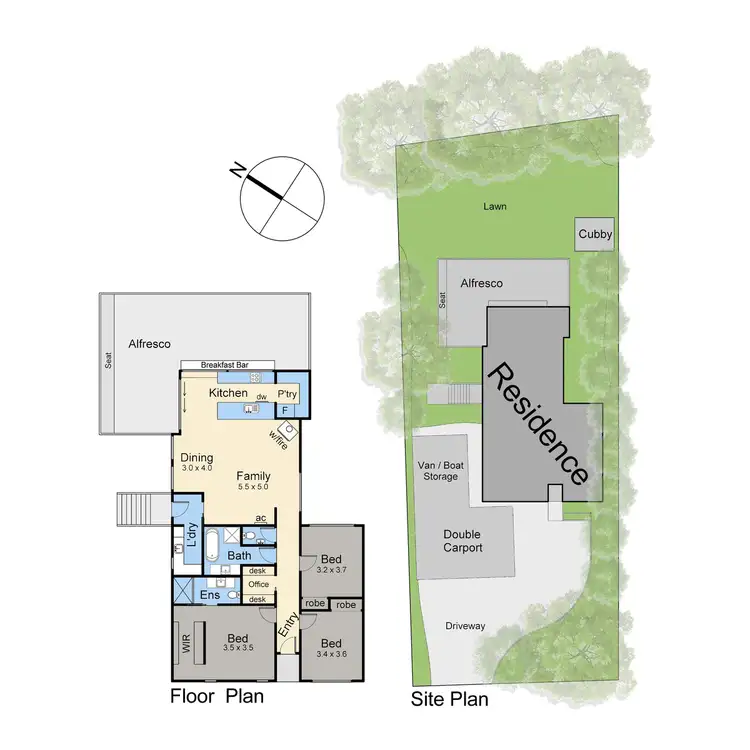 Floorplan of Homely house listing, 56 Glamorgan Crescent, Mount Martha VIC 3934