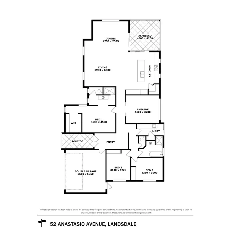 Floorplan of Homely house listing, 52 Anastasio Avenue, Landsdale WA 6065