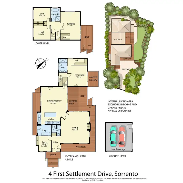 Floorplan of Homely house listing, 4 First Settlement Drive, Sorrento VIC 3943