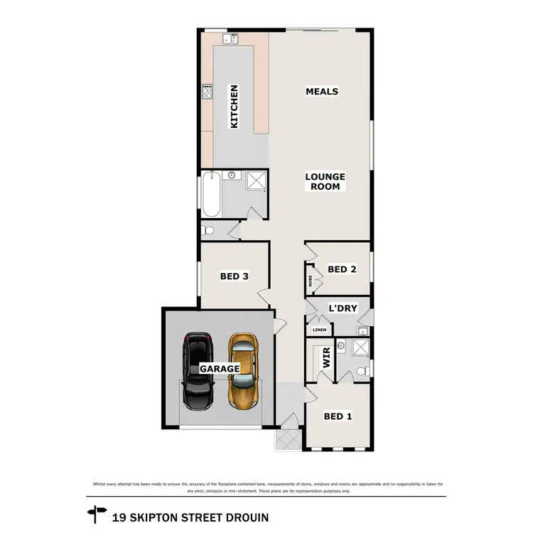 Floorplan of Homely house listing, 19 Skipton Street, Drouin VIC 3818
