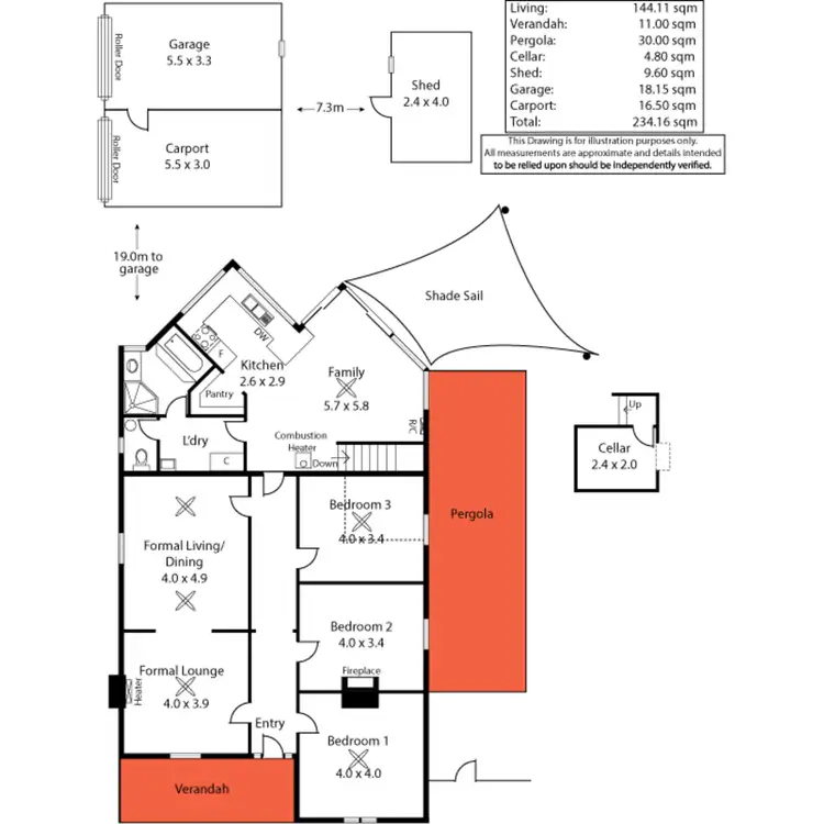 Floorplan of Homely house listing, 18 Thomas Street, Croydon SA 5008
