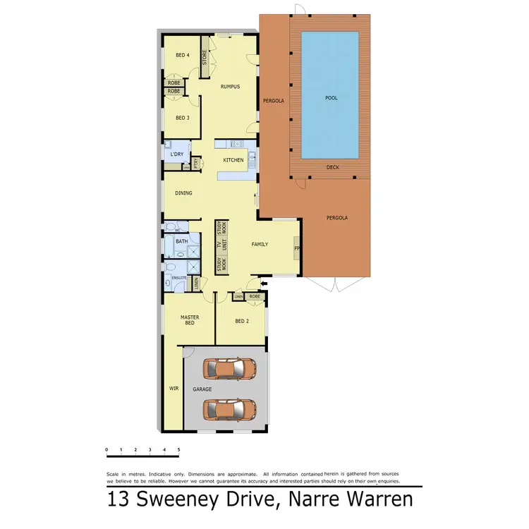 Floorplan of Homely house listing, 13 Sweeney Drive, Narre Warren VIC 3805