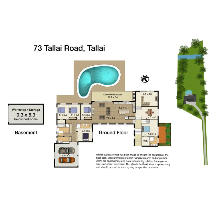 Floorplan of Homely rural property listing, 73 Tallai Road, Tallai QLD 4213