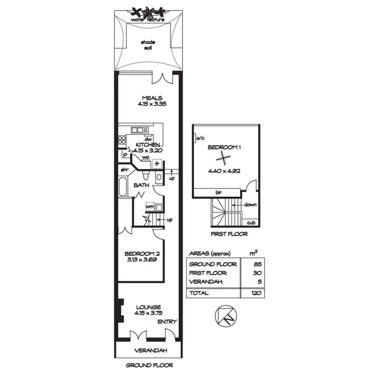 Floorplan of Homely house listing, 18A Travers Place, North Adelaide SA 5006