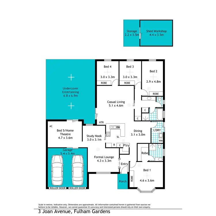 Floorplan of Homely house listing, 3 Joan Avenue, Fulham Gardens SA 5024