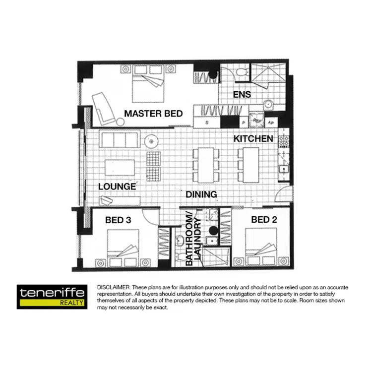 Floorplan of Homely apartment listing, 38 Skyring Terrace, Teneriffe QLD 4005