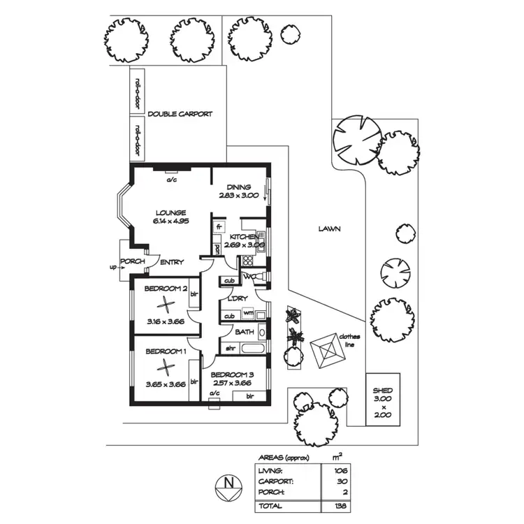 Floorplan of Homely house listing, 2 Berriman Street, North Brighton SA 5048