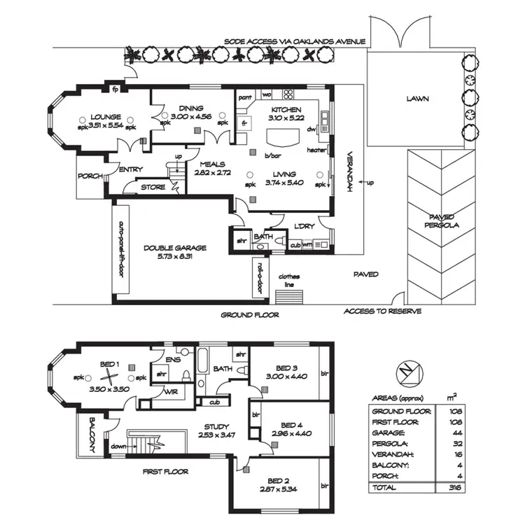 Floorplan of Homely house listing, 98 Tenth Avenue, Royston Park SA 5070