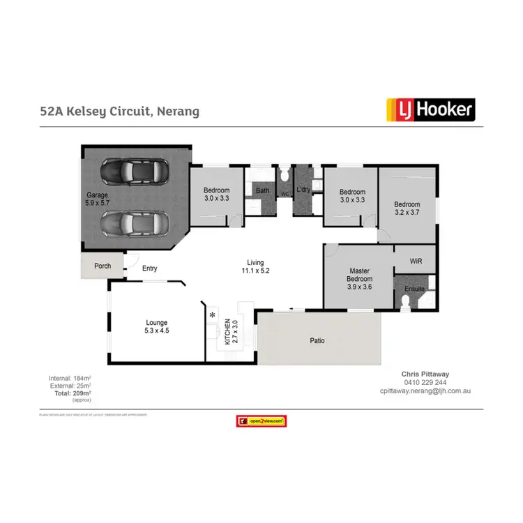 Floorplan of Homely house listing, 52A Kelsey Circuit, Nerang QLD 4211