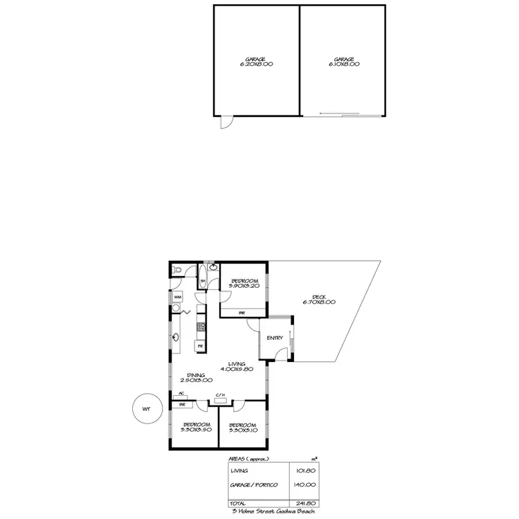 Floorplan of Homely house listing, 3 Holme Street, Goolwa Beach SA 5214