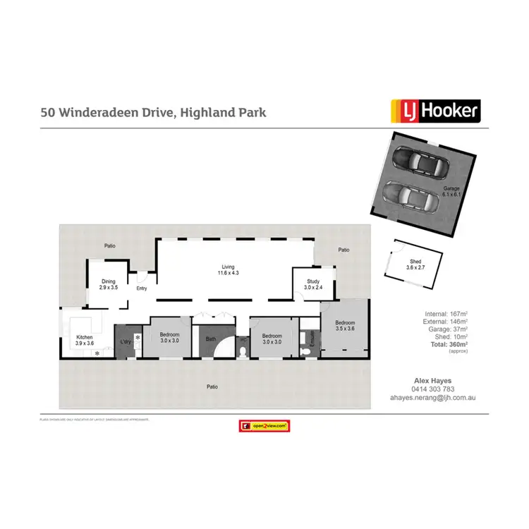 Floorplan of Homely house listing, 50 Winderadeen Drive, Highland Park QLD 4211