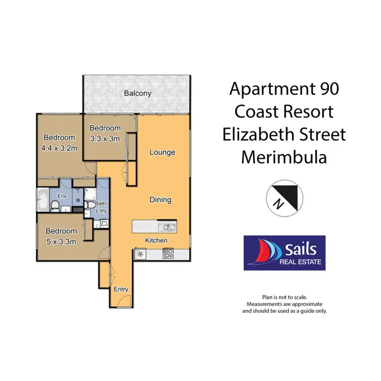 Floorplan of Homely apartment listing, 90/1 Elizabeth Street, Merimbula NSW 2548