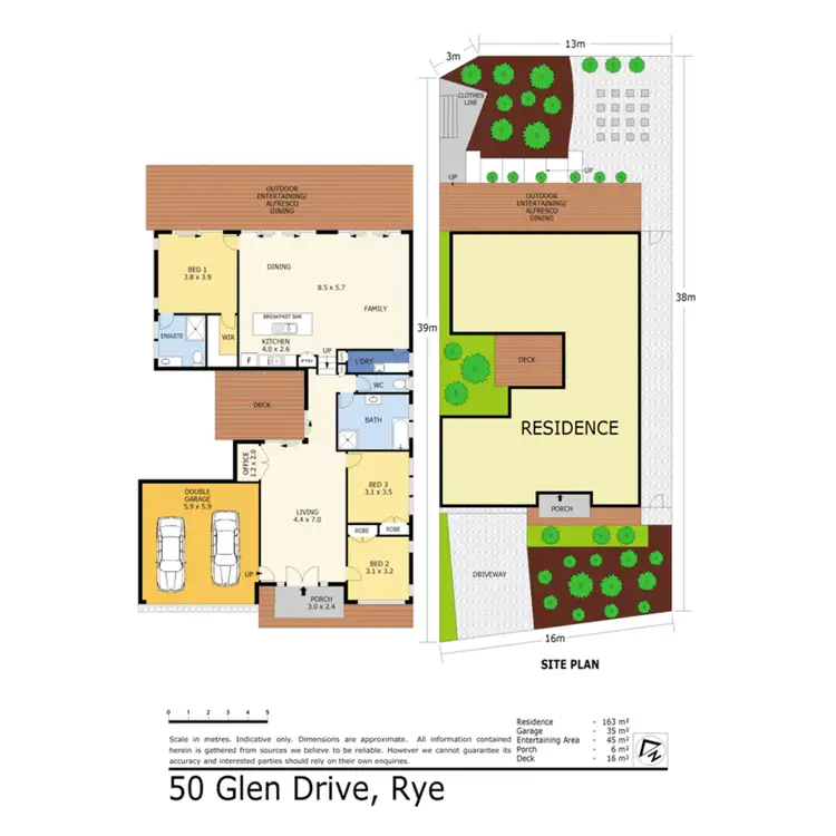 Floorplan of Homely house listing, 50 Glen Drive, Rye VIC 3941