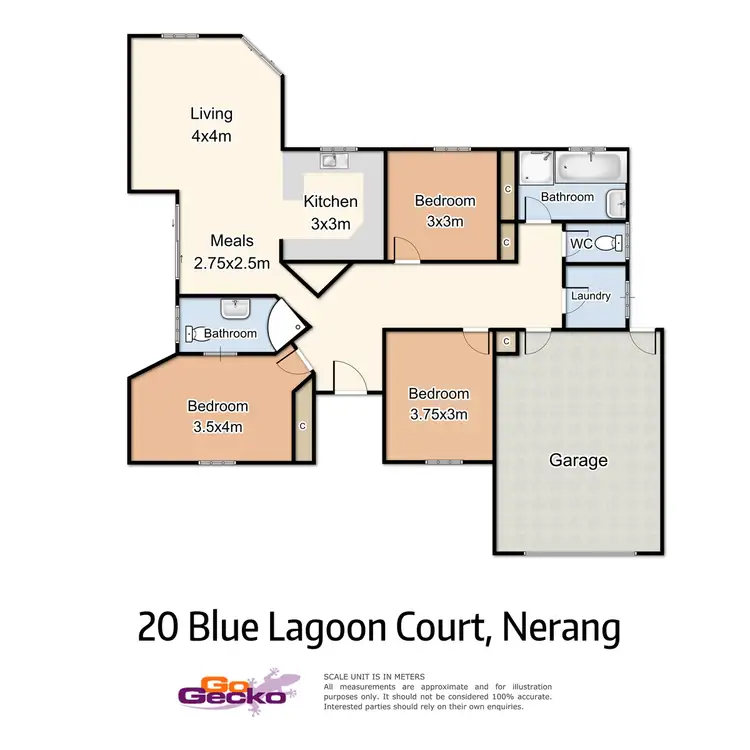 Floorplan of Homely house listing, 20 Blue Lagoon Court, Nerang QLD 4211