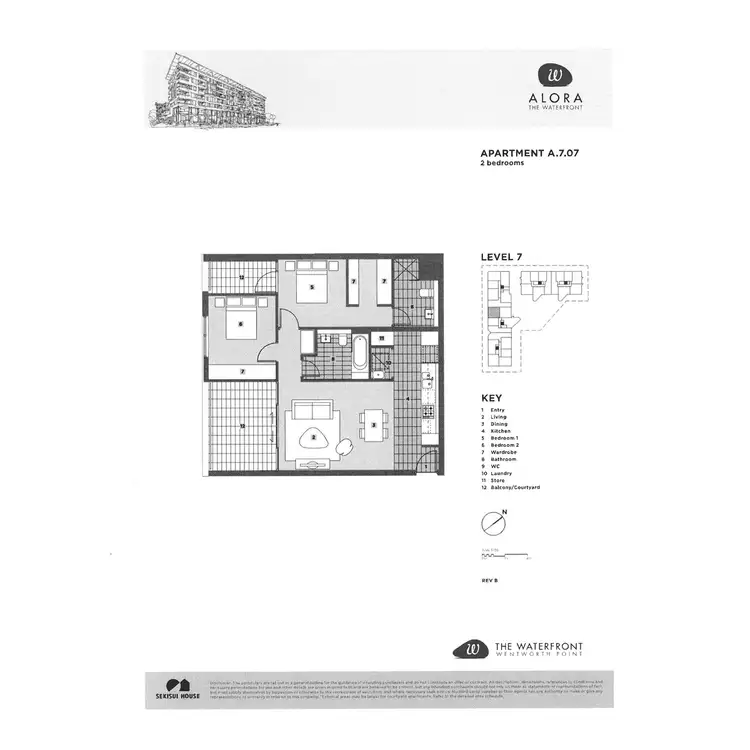 Floorplan of Homely apartment listing, 707/15 Baywater Drive, Wentworth Point NSW 2127