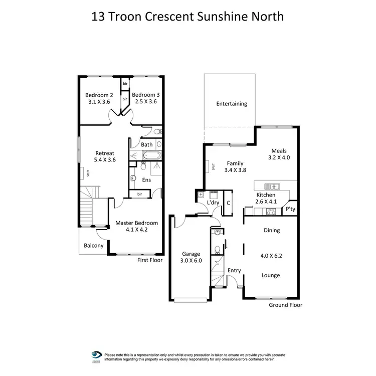 Floorplan of Homely house listing, 13 Troon Crescent, Sunshine North VIC 3020