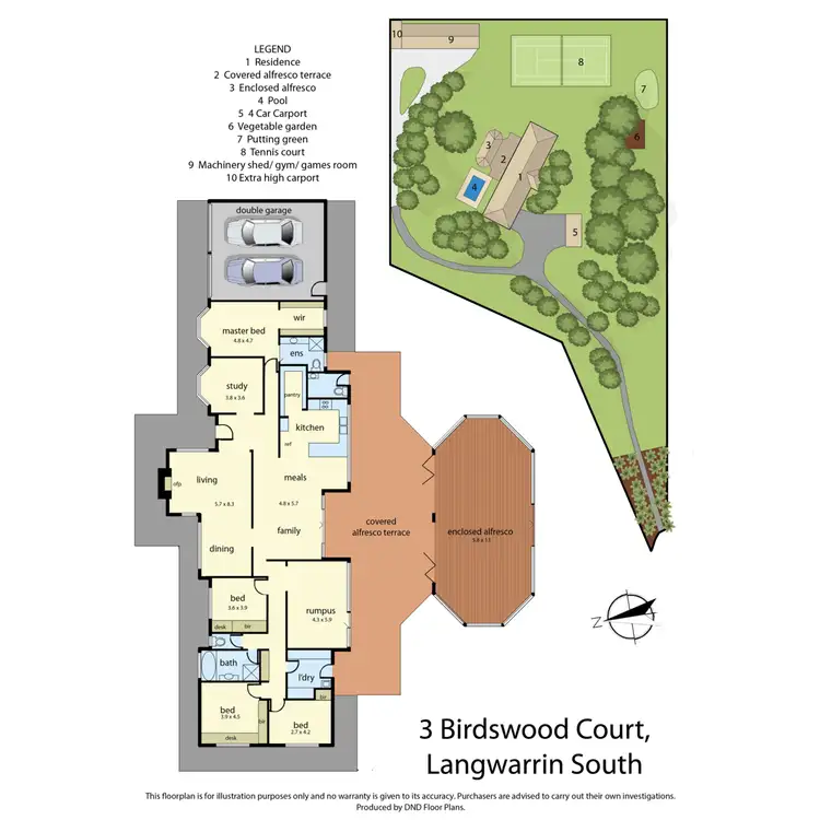 Floorplan of Homely house listing, 3 Birdswood Court, Langwarrin South VIC 3911