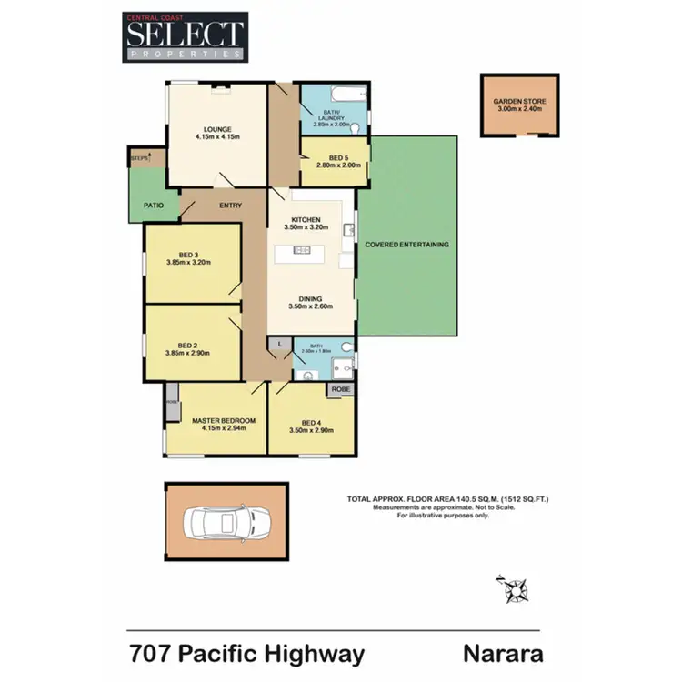 Floorplan of Homely house listing, 707 Pacific Highway, Narara NSW 2250