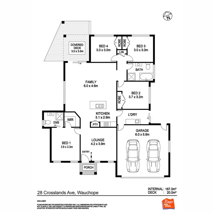 Floorplan of Homely house listing, 28 Crosslands Avenue, Wauchope NSW 2446