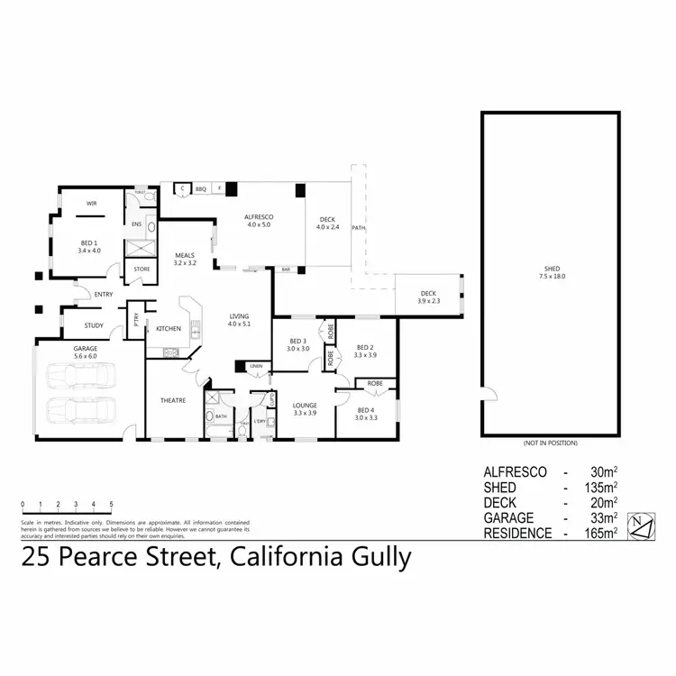 Floorplan of Homely house listing, 25 Pearce Street, California Gully VIC 3556